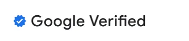 google verified badge - example 