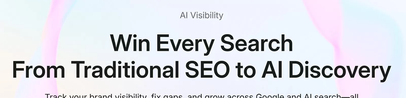 Semrush AI Visibility search field with zillow.com entered and an arrow pointing to Get started